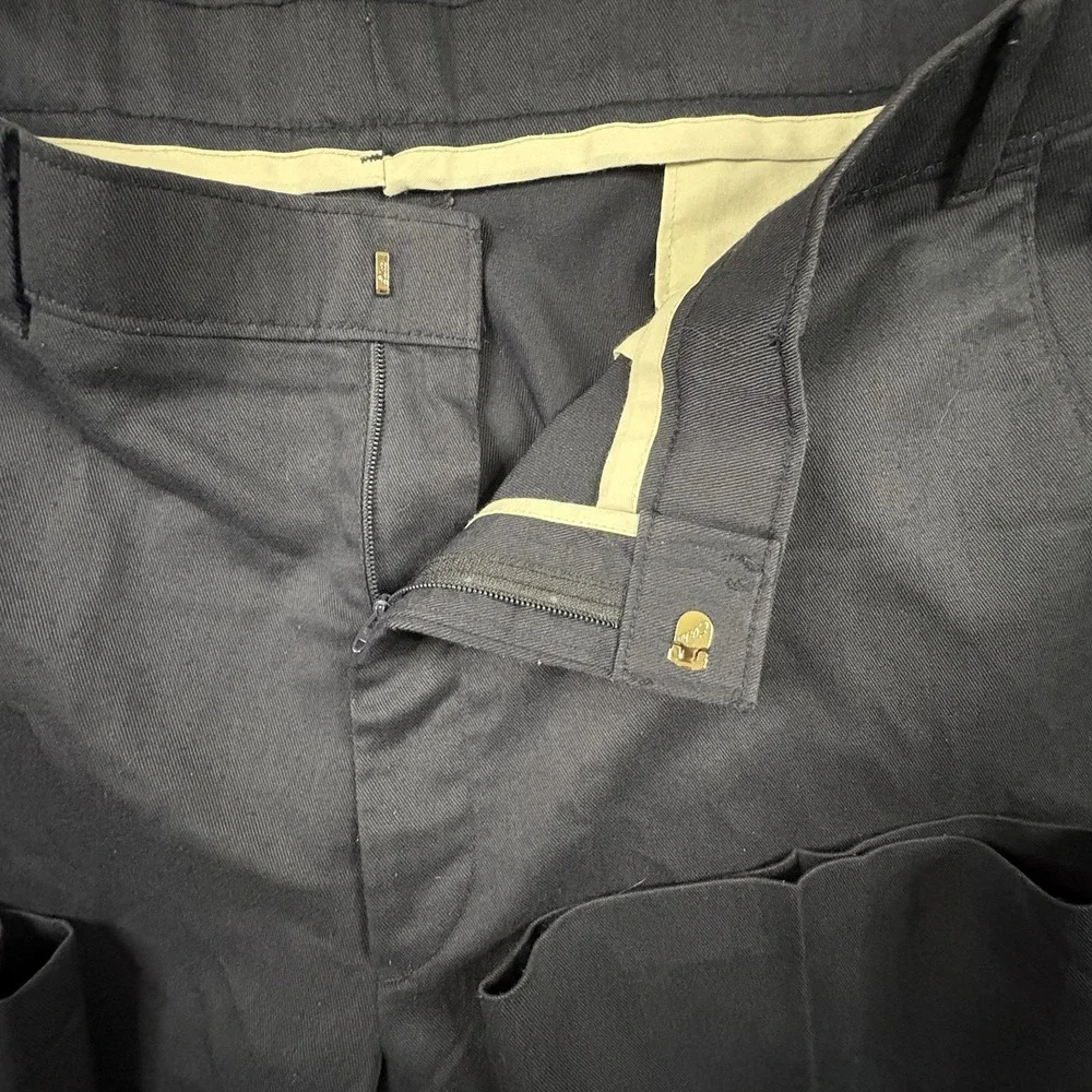 Levi's Action Men's (Fits Like 38x30) Navy Dress Slacks Straight Leg SEE DESCRIP